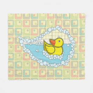 Chaucer de Rubber Duck Fleece Blanket Deken