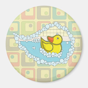 Chaucer de Rubber Duck Magnet Magneet