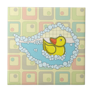 Chaucer de Rubber Duck Tegel Tegeltje