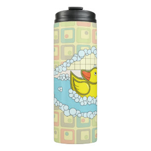 Chaucer de rubber eend thermische tumbler thermosbeker