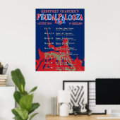 Chaucer 'Feudalpalooza' 1392 Tour Poster (Bureau à domicile)