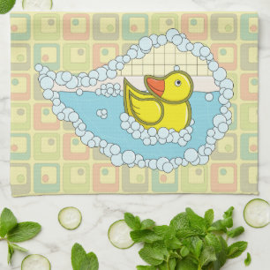 Chaucer le canard en caoutchouc Serviette de cuisi