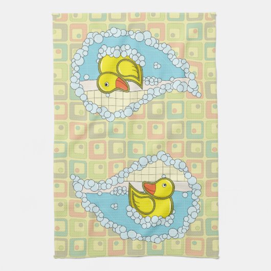 Chaucer le canard en caoutchouc Serviette de cuisi (Vertical)