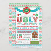 Chaud affreux Noël Fête Invitation (Devant / Derrière)