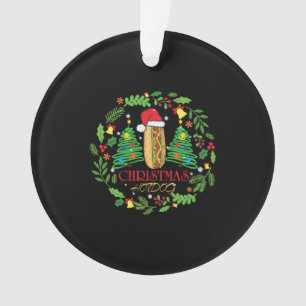 Chaud Amoureux des chiens Noël Vilain Hot Dog T-sh