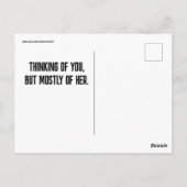 CHAUD BIKINI GIRL BIG BUTT (MESSAGE FUNNY) CARTES (Dos)