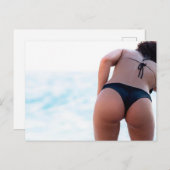 CHAUD ! Carte postale photo fille Bikini (Devant / Derrière)