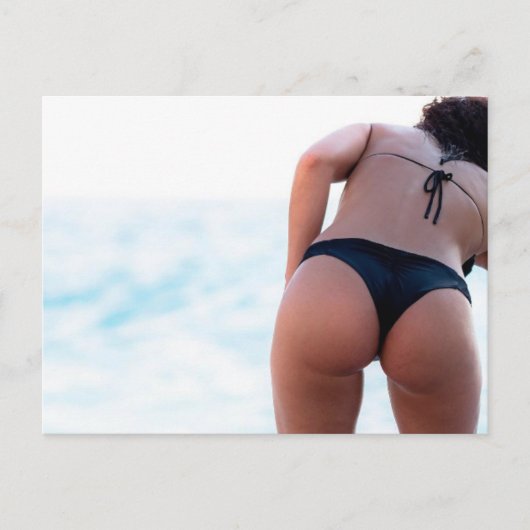 CHAUD ! Carte postale photo fille Bikini (Devant)