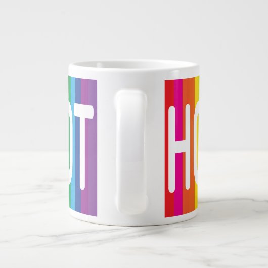 Chaud chaud Rainbow Jumbo Mug (Dos)