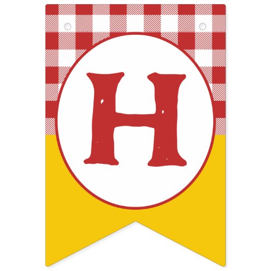 Chaud Chien Fête Anniversaire Drapeaux - Enfants C (Deuxième drapeau)