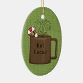 Chaud Coca en céramique ornement de Noël (Droite)