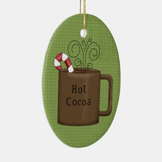 Chaud Coca en céramique ornement de Noël (Droite)