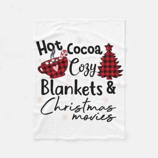 Chaud Cocoa Couvertures douillettes Noël Films Buf (Devant)