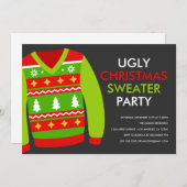 Chaud de Noël moche Fête Invitation (Devant / Derrière)