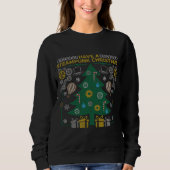 Chaud de Noël moche Sweatshirt de engrenages Steam (Devant)