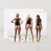 CHAUD ! Filles de l'été Bikini carte postale photo (Devant / Derrière)