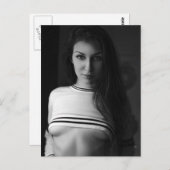 Chaud ! Mannequin glamour B&W Photo Carte postale (Devant / Derrière)