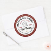 Chaud Miel Étiquette Fresno Chili Infused Red Hive (Enveloppe)