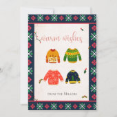 Chaud moche Noël Chaleureux voeux Carte de vacance (Devant)