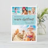 Chaud Noël 4 Photo Carte de vacances (Debout devant)