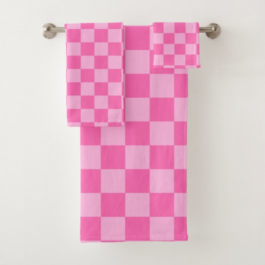 Chaud Pink Checkerboard (En situation)