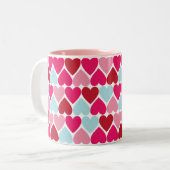 Chaud rose amour Mug (Devant gauche)