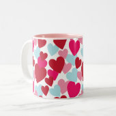 Chaud rose amour Mug (Devant gauche)