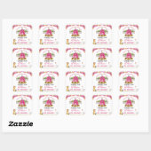 Chaud Rose Grange ferme Anniversaire Sticker Merci (Feuille)