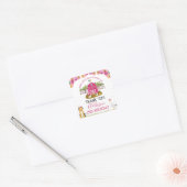 Chaud Rose Grange ferme Anniversaire Sticker Merci (Enveloppe)