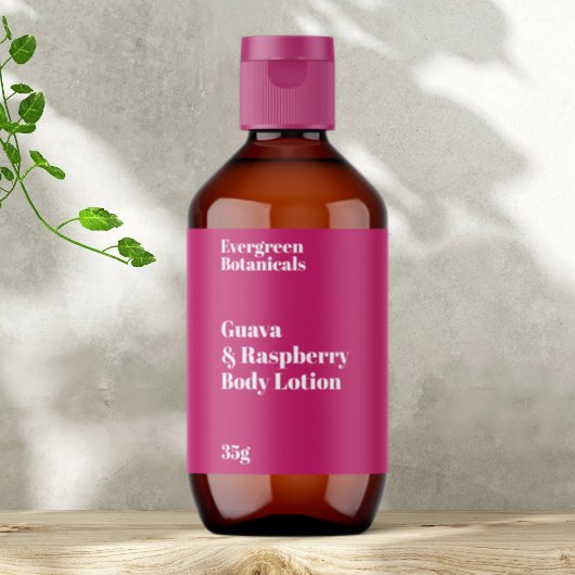 Chaud rose moderne Cosmétique Étiquette bouteille