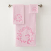 Chaud rose moderne Script Girl Monogramme Nom (En situation)