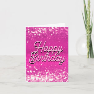 Chaud Rose Parties scintillant Bokee Texte personn