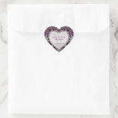 Chaud rose violet +noir dentelle Stickers monogram (Sac)