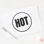 CHAUD - Sticker classique à ressorts thermaux rond (Enveloppe)