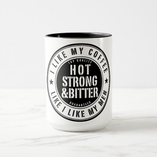 Chaud Strong & Bitter Men Café Mug (Centre)