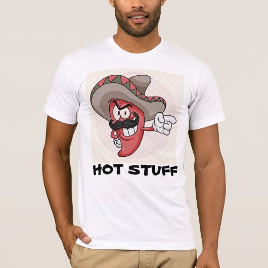 CHAUD STUFF FUNNY HOTTIE T-SHIRT (Devant)