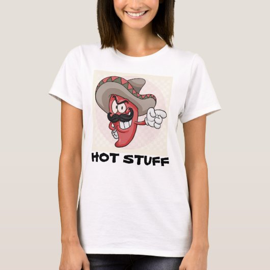 CHAUD STUFF FUNNY PUN T-SHIRT (Devant)