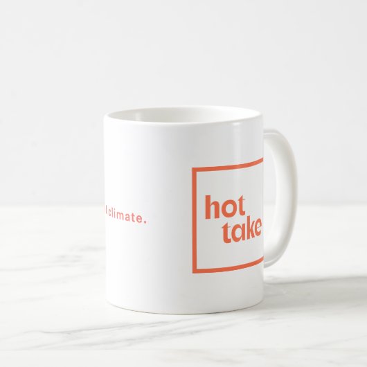 Chaud Take Mug - Coral (Devant droit)