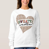 Chaud temps Noël sweatshirt (Devant)