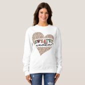 Chaud temps Noël sweatshirt (Devant entier)