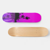 Chaud Vaporwave tropical 7 3/4" Skateboard Deck (Horz)