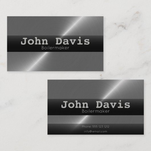 Chaudière cartes de visite (Devant / Derrière)