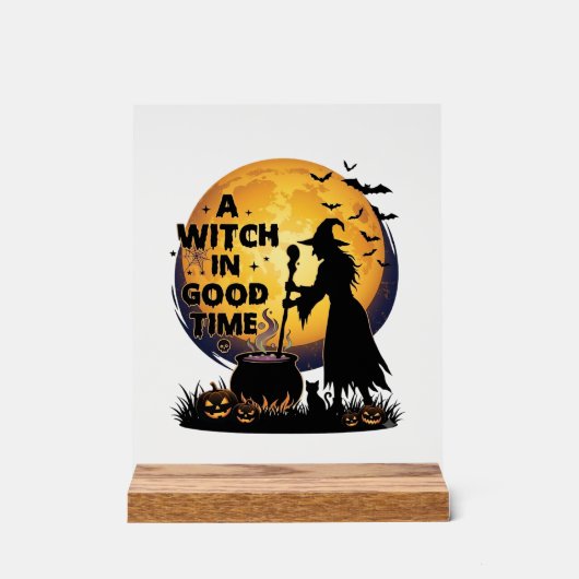 Chaudron de lune d'Halloween de bonne sorcière_1 (Recto)