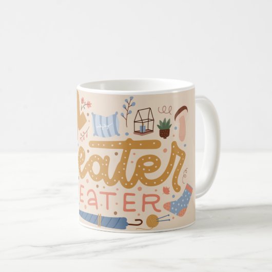 Chaudron / Mug d'automne confortable (Devant droit)