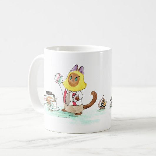 Chauffage classique Mug blanc (Devant gauche)