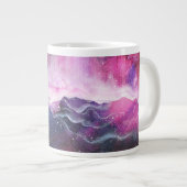 Chauffage coloré, Mug de café géant violet (Devant droit)