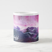 Chauffage coloré, Mug de café géant violet (Devant)
