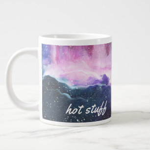 Chauffage coloré, Mug de café géant violet