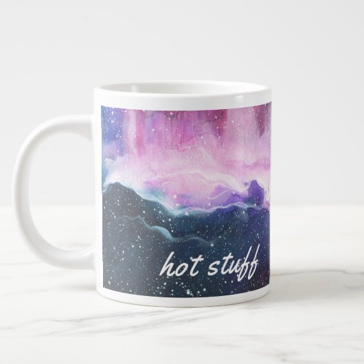 Chauffage coloré, Mug de café géant violet (Gauche)