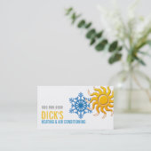 Chauffage et climatisation Carte de visite de refr (Debout devant)